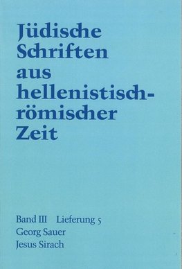 Jesus Sirach (Ben Sira)