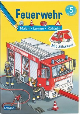 Feuerwehr: Malen Lernen Rätseln