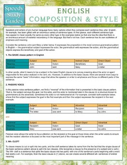 English Composition & Style (Speedy Study Guides)