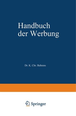 Handbuch der Werbung