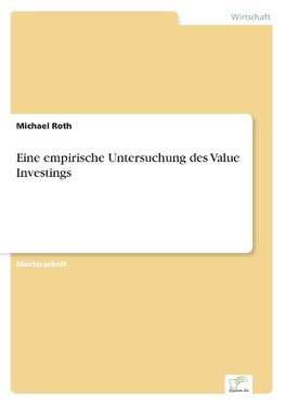 Eine empirische Untersuchung des Value Investings