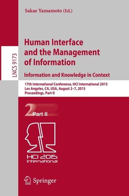 Human Interface and the Management of Information. Information and Knowledge in Context