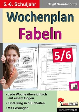 Wochenplan Fabeln 5/6