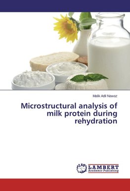 Microstructural analysis of milk protein during rehydration