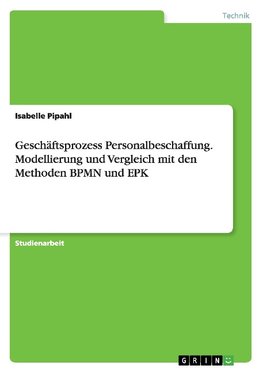 Geschäftsprozess Personalbeschaffung. Modellierung und Vergleich mit den Methoden BPMN und EPK