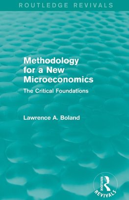Methodology for a New Microeconomics (Routledge Revivals)