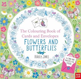 The National Trust: Colouring Cards and Envelopes: Flowers and Butterflies