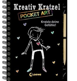 Kreativ-Kratzel Pocket Art: Kratzle deine Gefühle!