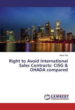 Right to Avoid International Sales Contracts: CISG & OHADA compared