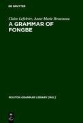 A Grammar of Fongbe