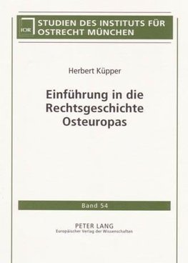 Einführung in die Rechtsgeschichte Osteuropas