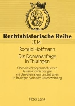 Die Domänenfrage in Thüringen