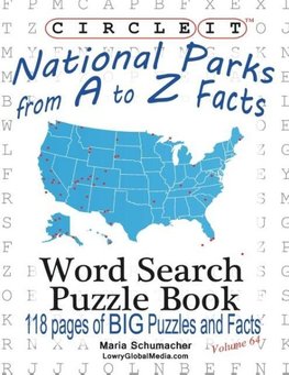 Circle It, National Parks from A to Z Facts, Word Search, Puzzle Book