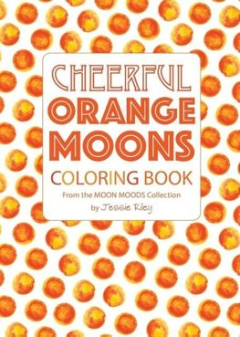 Cheerful Orange Moons Coloring Book