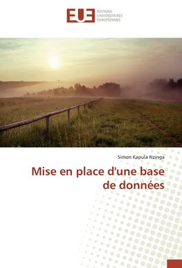 Mise en place d'une base de données