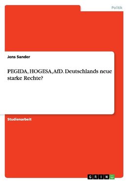 PEGIDA, HOGESA, AfD. Deutschlands neue starke Rechte?
