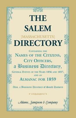 The Salem [Massachusetts] Directory