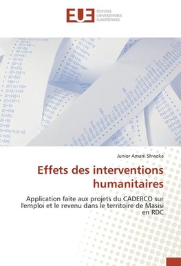 Effets des interventions humanitaires
