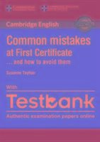 Common Mistakes at First Certificate... and How to Avoid Them Paperback with Testbank