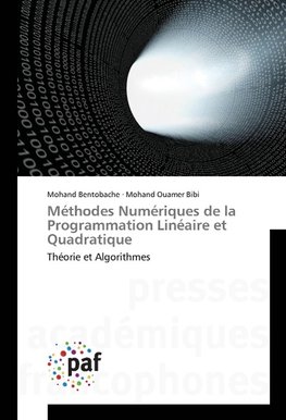 Méthodes Numériques de la Programmation Linéaire et Quadratique