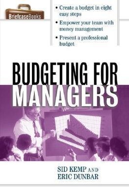 BUDGETING FOR MANAGERS