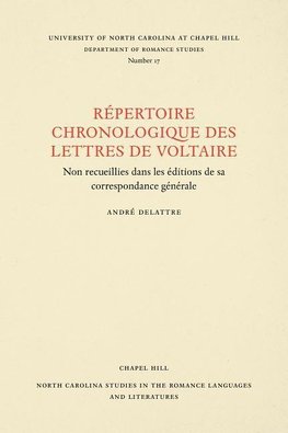 Un Répertoire Chronologique de Lettres de Voltaire