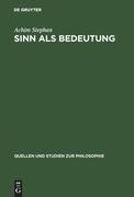 Sinn als Bedeutung
