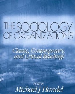 Handel, M: Sociology of Organizations