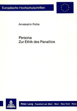 Persona. Zur Ethik des Panaitios