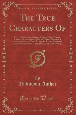 Author, U: True Characters Of