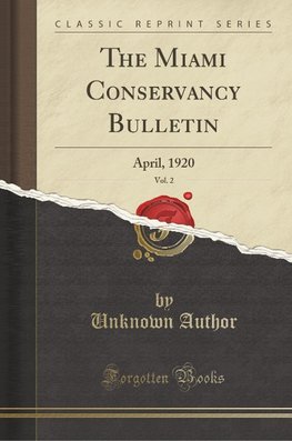 Author, U: Miami Conservancy Bulletin, Vol. 2