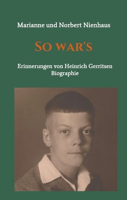 So war's