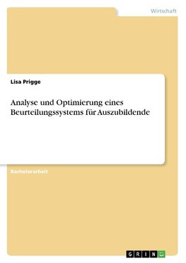 Analyse und Optimierung eines Beurteilungssystems für Auszubildende