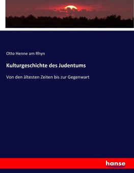 Kulturgeschichte des Judentums