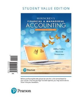 Horngren's Financial & Managerial Accounting, the Financial Chapters, Student Value Edition Plus Mylab Accounting with Pearson Etext -- Access Card Pa