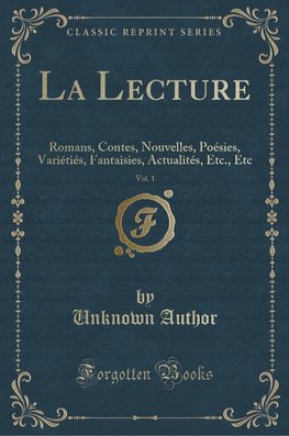 Author, U: Lecture, Vol. 1