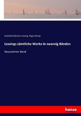 Lessings sämtliche Werke in zwanzig Bänden