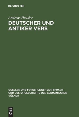 Deutscher und antiker Vers