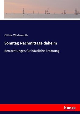 Sonntag Nachmittage daheim