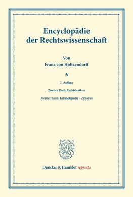 Encyclopädie der Rechtswissenschaft