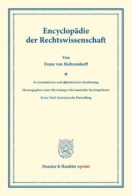Encyclopädie der Rechtswissenschaft
