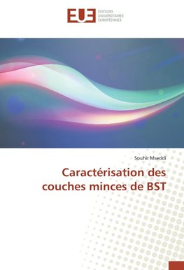 Caractérisation des couches minces de BST