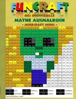 Funcraft - Das inoffizielle Mathe Ausmalbuch: Minecraft Minis (Cover Zombie)