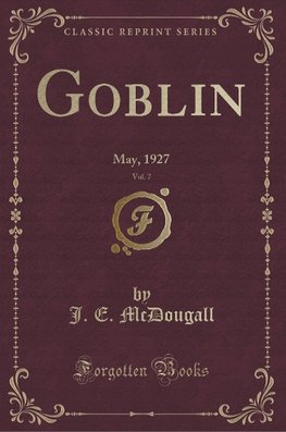 Mcdougall, J: Goblin, Vol. 7