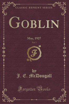 Mcdougall, J: Goblin, Vol. 7