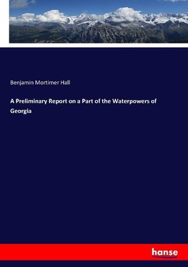 A Preliminary Report on a Part of the Waterpowers of Georgia