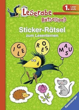 Sticker-Rätsel zum Lesenlernen (1. Lesestufe), grün