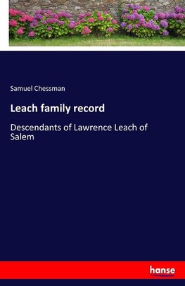 Leach family record