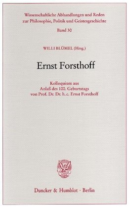 Ernst Forsthoff.