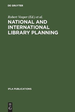 National and international library planning